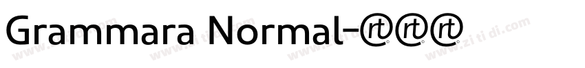 Grammara Normal字体转换